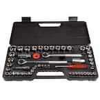 1/4, 3/8 and 1/2 Drive Socket Set SAE and Metric (52-Piece)