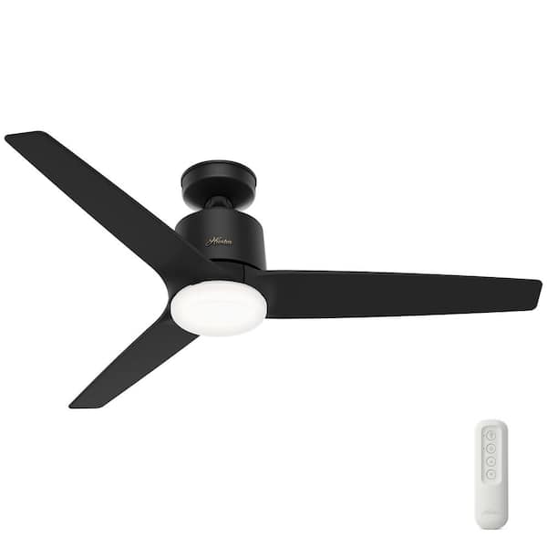 Hunter Moxie 52 In Integrated Led, Home Depot Black Ceiling Fans