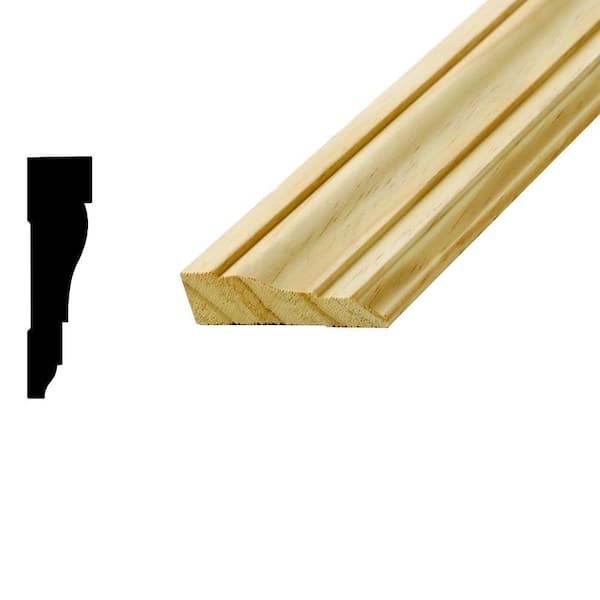 Woodgrain Millwork WM 361 11/16 in. x 2-1/2 in. Solid Wood Pine Casing