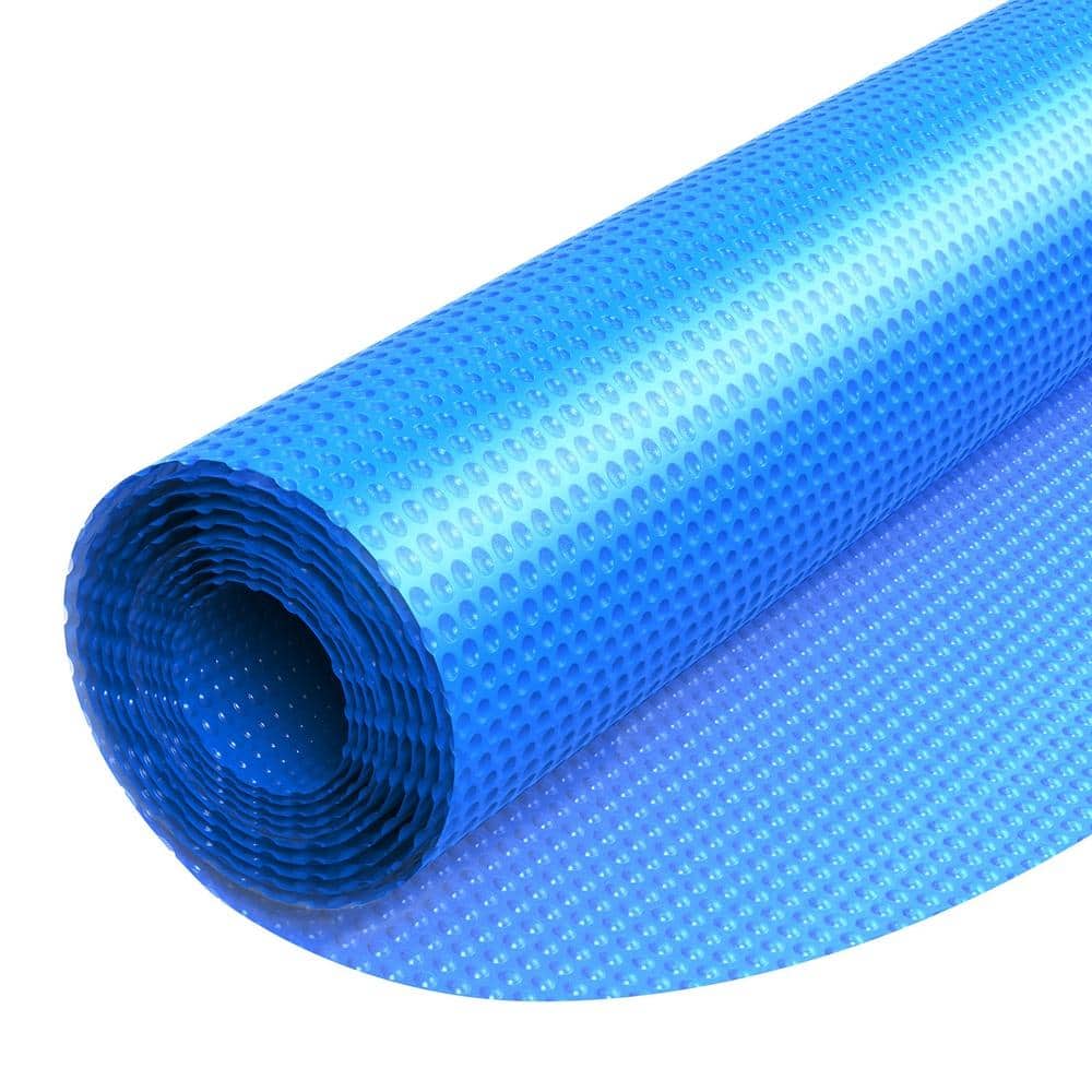 SKONYON 33 ft. Round Solar Pool Cover, 8 Mil PE Bubble Blanket for ...