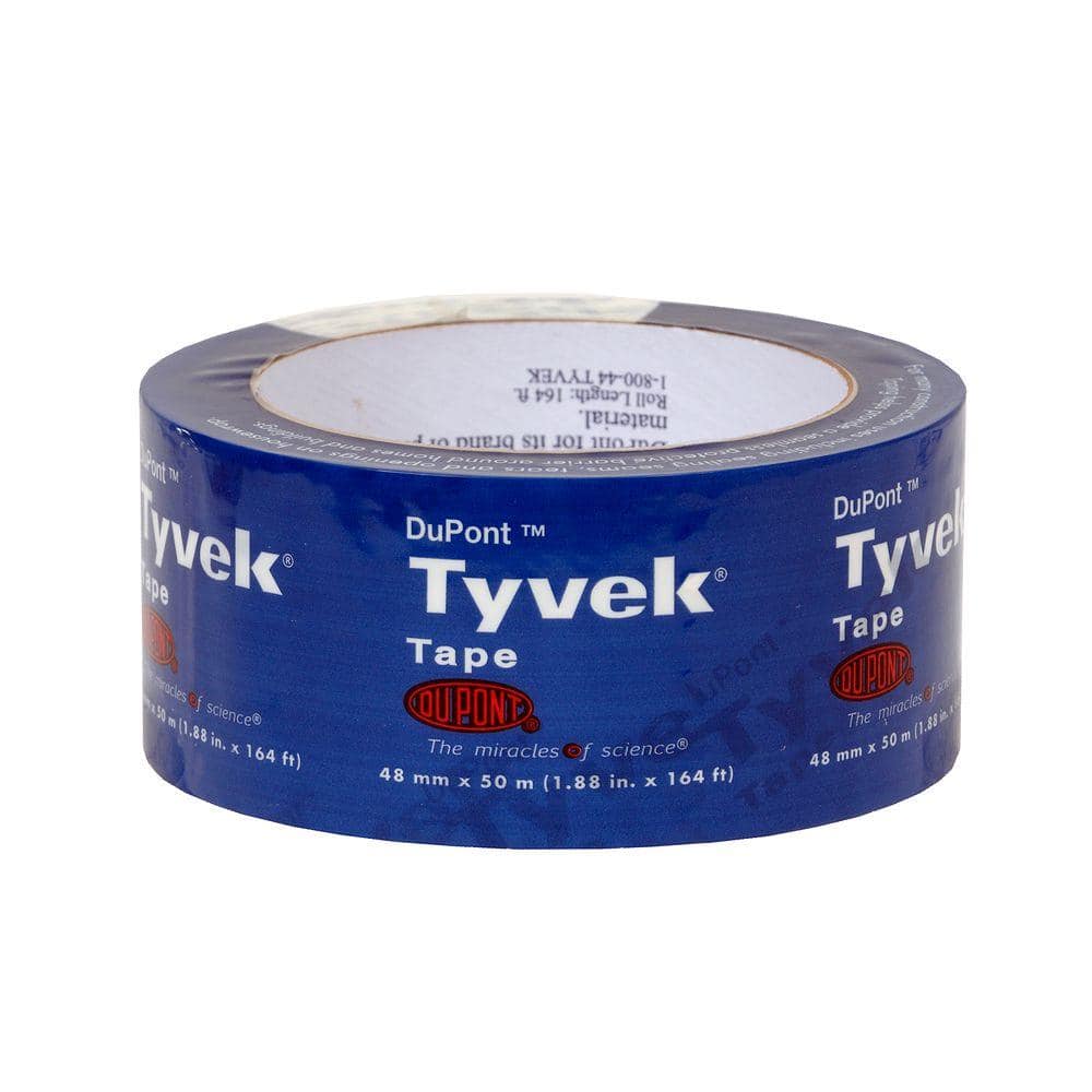 4" x 60y White House Wrap Sheathing Tape Insulation Sealing for Seaming Tyvek 