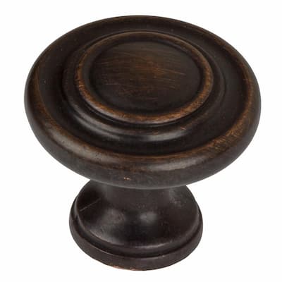 1-1/4 in. Dia Oil Rubbed Bronze Classic Round Ring Cabinet Knob (10-Pack)