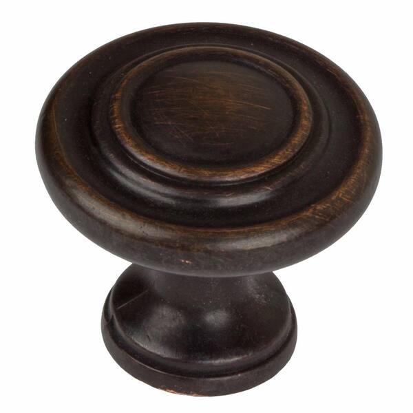 GlideRite 11/4 in. Dia Oil Rubbed Bronze Classic Round Ring
