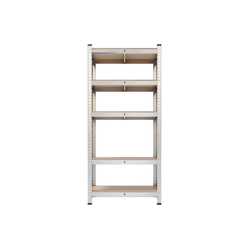 FUNKOL 28 in. W x 12 in. D x 59 in H Freestanding Adjustable Shelf