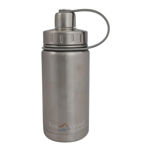 Eco Vessel 13 oz. Twist Triple Insulated Bottle with Screw Cap - Silver Express