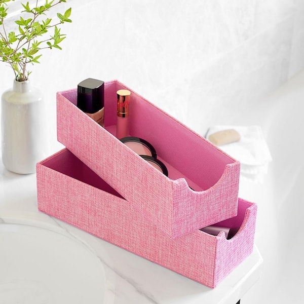 2PC Stackable Drawer Organizer Divider Closet Storage Box for