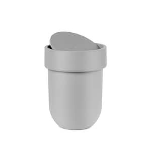 Touch Waste Can with Lid Grey
