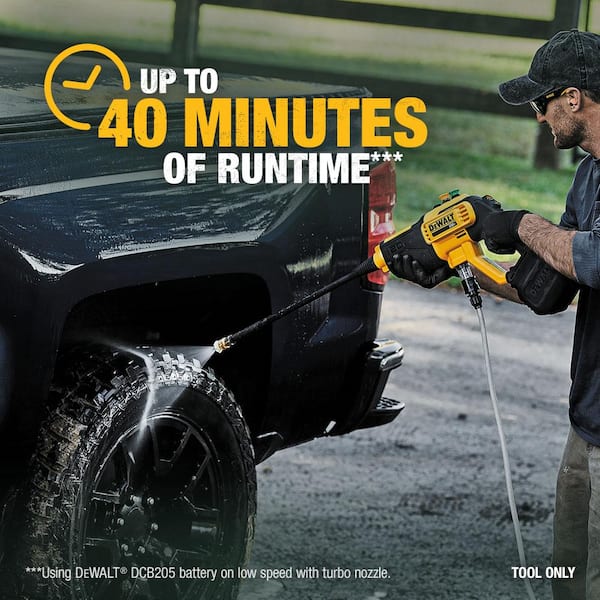DEWALT 20V MAX 550 PSI 1.0 GPM Cold Water Cordless Power