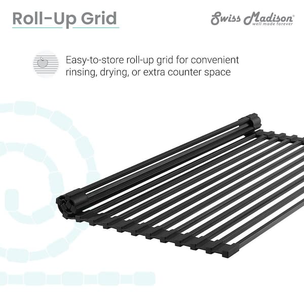 Swiss Madison 17 in. Kitchen Sink Grid in Black SM-KG701-B - The