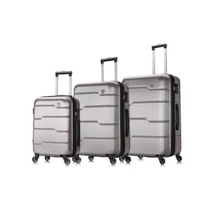 Rodez 20 in./24 in./28 in. Silver Lightweight Hardside (3-Piece)