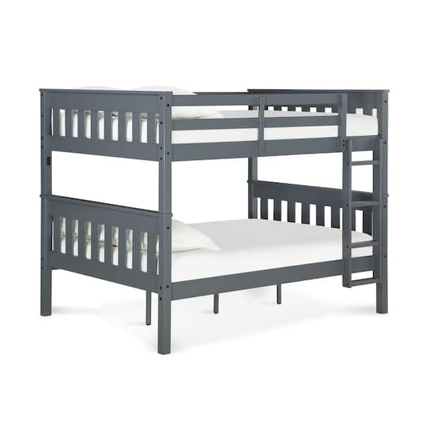 Dorel Living Waller Gray Full Over Full Bunk Bed with USB Port FH8304GR ...