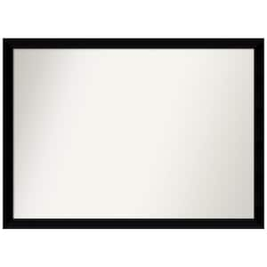 Black Museum 40.5 in. x 29.5 in. Non-Beveled Modern Rectangle Wood Framed Wall Mirror in Black