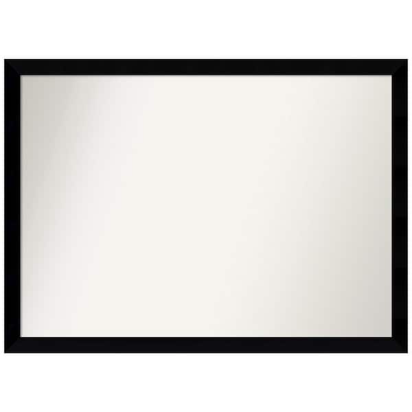 Amanti Art Black Museum 40.5 in. x 29.5 in. Non-Beveled Modern Rectangle Wood Framed Wall Mirror in Black