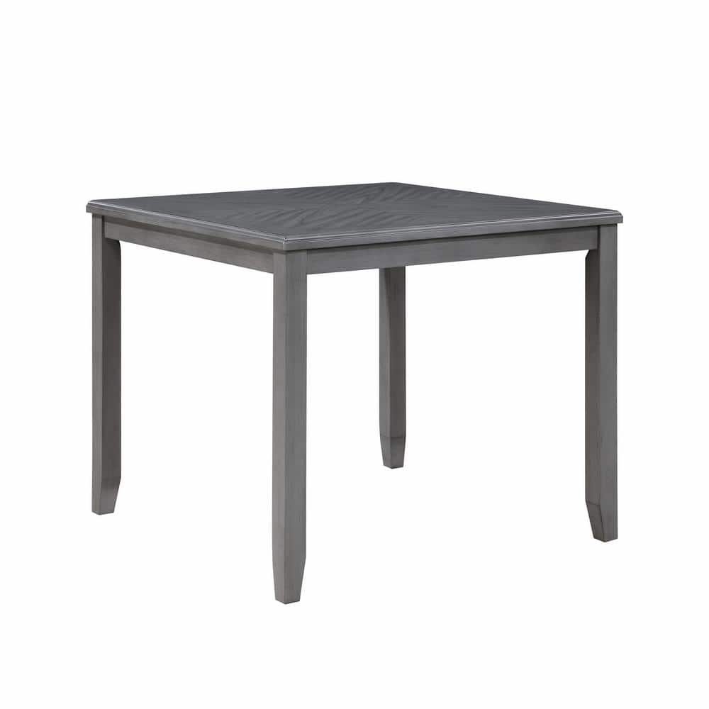 Gia Gray Wood 5-Piece Counter Height Dining Set