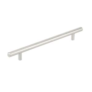 Tivoli Collection 7 1/8 in. (181 mm) Brushed Stainless Steel Modern Cabinet Bar Pull