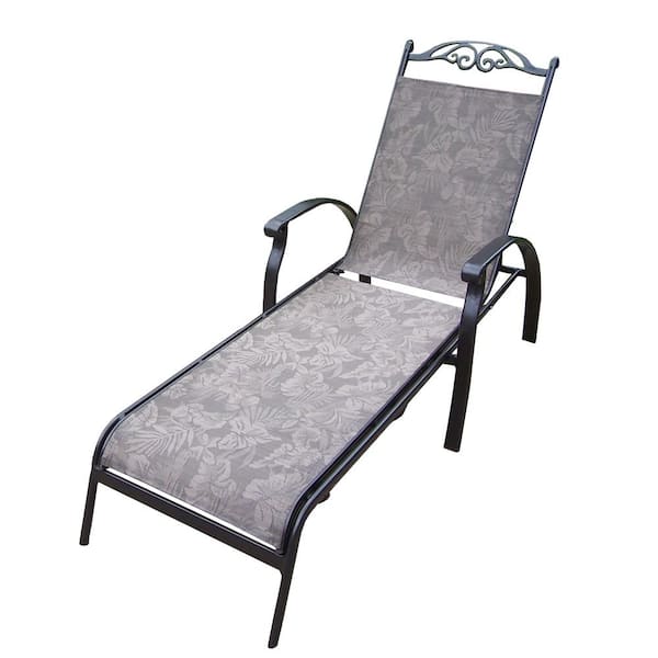 Unbranded Cascade Aluminum-Framed Foldable Outdoor Sling Chaise Lounge