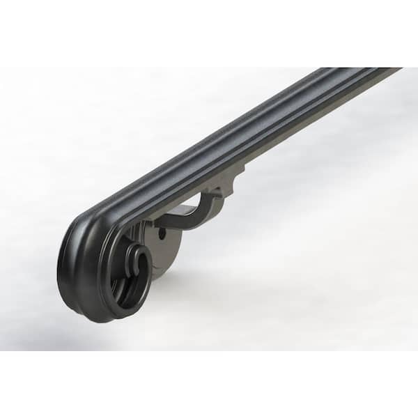 Arc and Hammer 4 ft. Scroll Wrought Iron Handrail