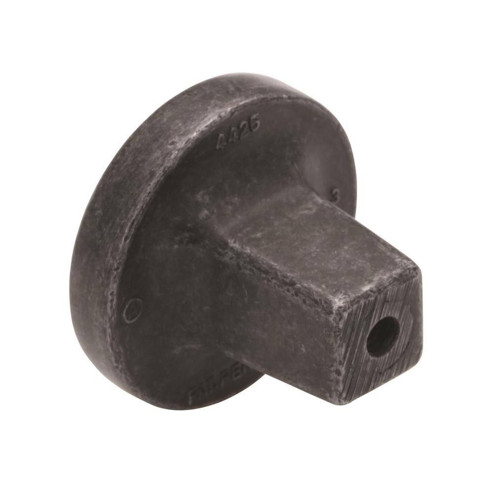 Wrought Iron Round Cabinet Knob with Mounting Hardware