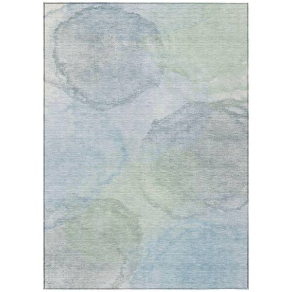 Chantille Machine Washable Indoor/Outdoor Abstract ACN2443 Sky 3 ft. x 4 ft. Area Rug