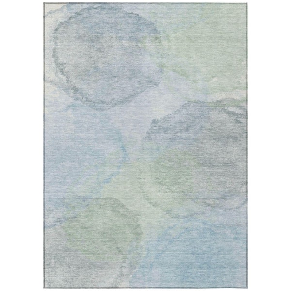 Chantille Machine Washable Indoor/Outdoor Abstract ACN2443 Sky 5 ft. x 7 ft. 6 in. Area Rug