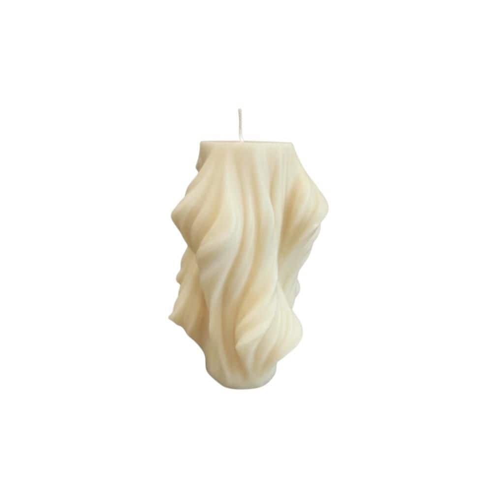 "4"" White Sandalwood Scented Dimensional Twist Candle" price history on PriceWatchPro