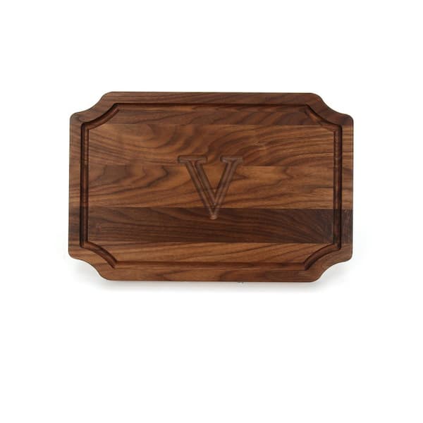 BigWood Boards Scalloped Walnut Cutting Board V