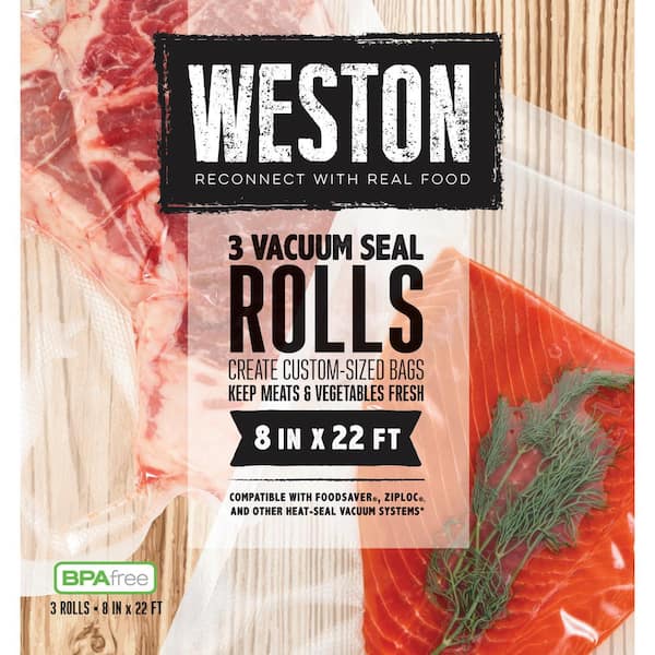 Weston Vacuum Sealer Bag Roll 1 11 in. x 50 ft. Roll, bagged 30-0011-K -  The Home Depot