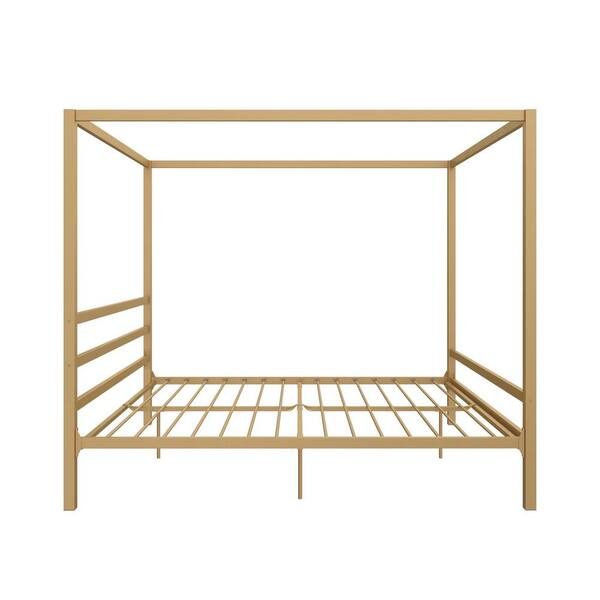 Dhp Rory Gold Metal King Canopy Bed, Stanley Canopy Bed King