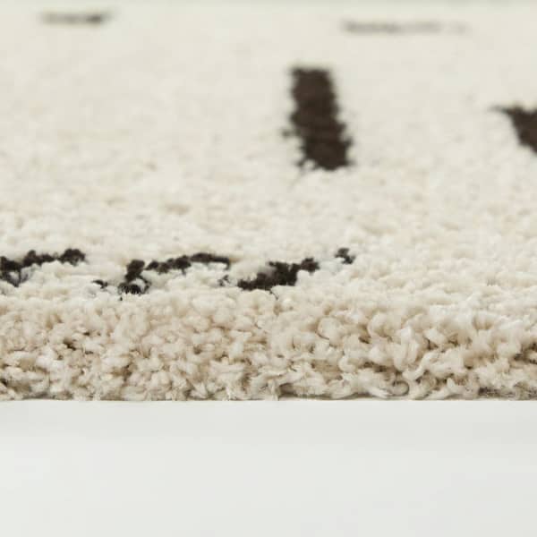 Rupa Cream/Charcoal 7 ft. 10 in. x 10 ft. Moroccan Area Rug