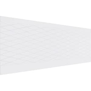 36 in. H x 94-1/2 in. W 23.64 sq. ft. Linked Diamond PVC Wainscot Paneling Kit