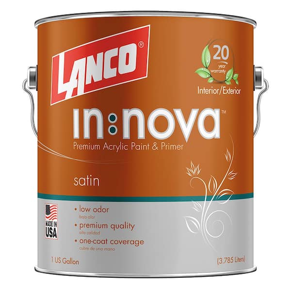 Lanco Color Collection Flat Interior Wall & Trim Paint, Off-White, 1 Gallon