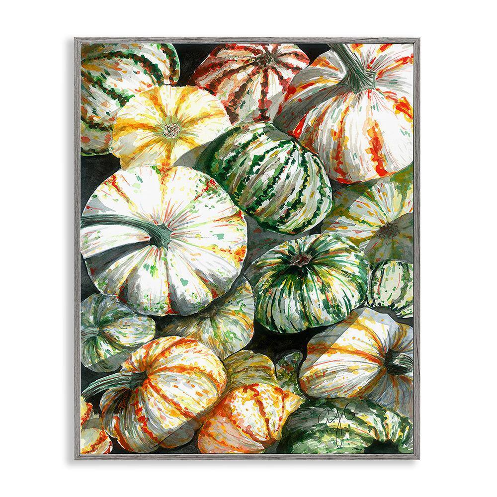 Mixed Gourd Pattern by Alexandria Gilbert Kincaid 1-Piece Framed Graphic Print Nature Poster Art Print 14 in. x 11 in. price history on PriceWatchPro