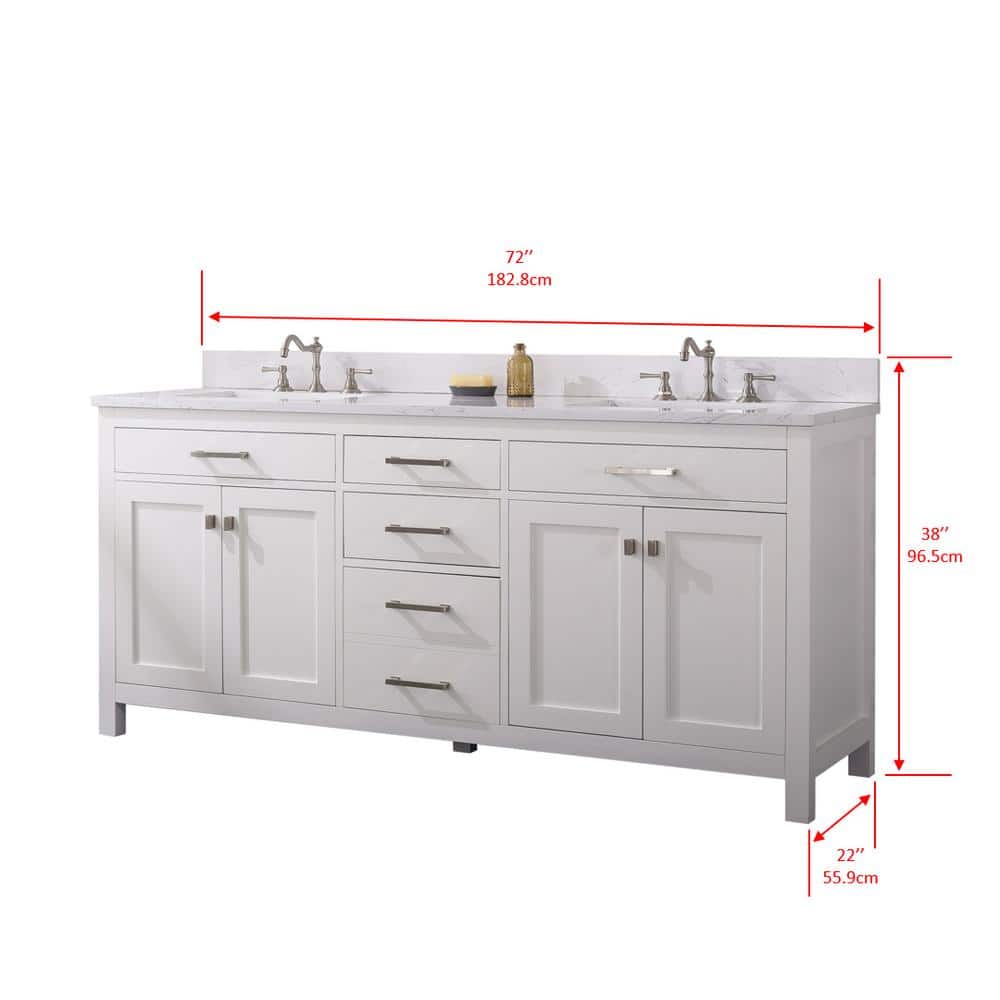 Jasper 72'' W Double Vanity