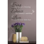 Dance, Sing, Love Peel and Stick 16-Piece Wall Decals