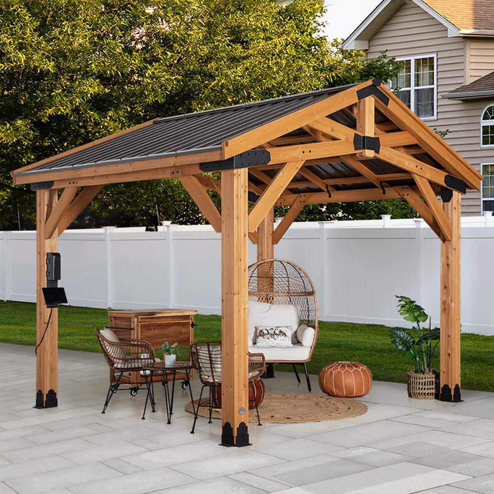 Backyard Discovery Norwood 12 ft. x 10 ft. All Cedar Wood Outdoor
