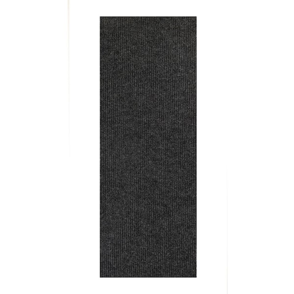 Tough Grey 36 in. W x Your Choice Length Custom Size Runner Rugs