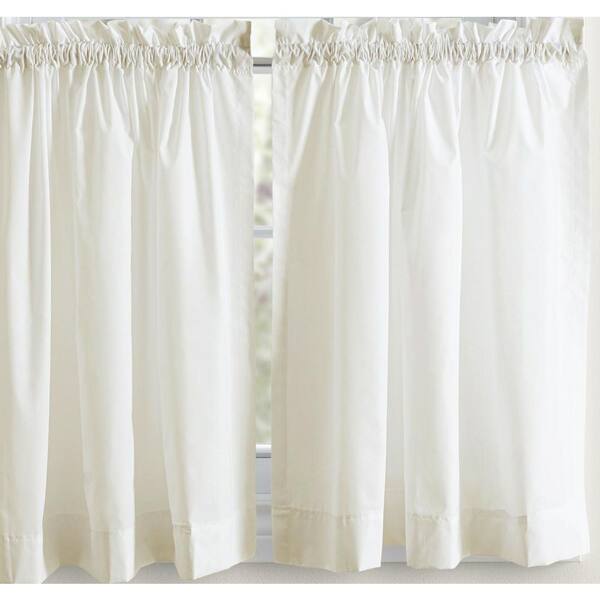 EXCLUSIVE HOME Belgian Snowflake Solid Sheer Double Pinch Pleat / Hidden  Tab Curtain, 30 in. W x 63 in. L (Set of 2) EH8325-01 2-63P - The Home Depot