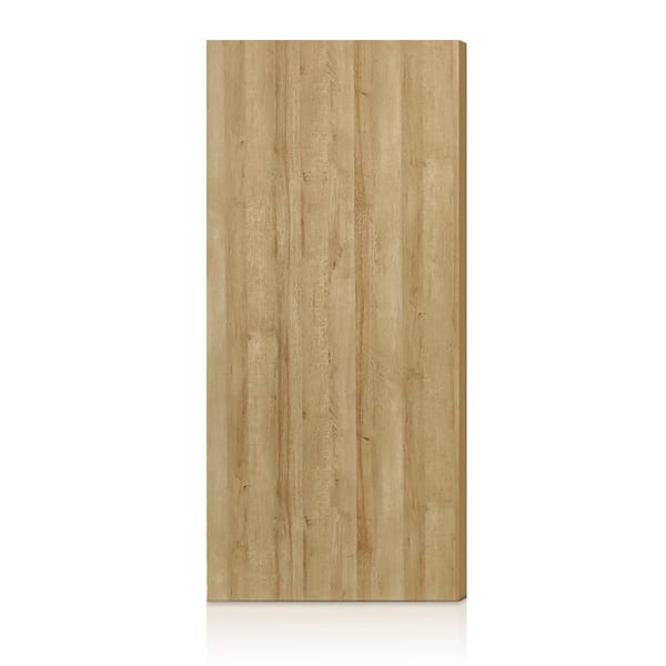CALHOME 30 in. x 80 in. Oak Texture Flush Hollow Core Composite Interior Door Slab