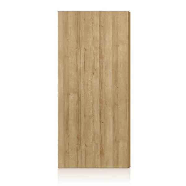 28 in. x 94 in. Oak Texture Flush Hollow Core Composite Interior Door Slab