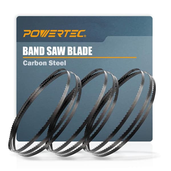 POWERTEC 59-1/2 in. x 1/8 in. x 14 TPI High Carbon Steel Band Saw Blade for B&D, Ryobi, Delta, and Skil 9 in. Bandsaw (3-Pack)
