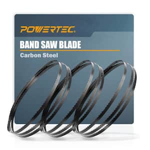 80 in. x 3/8 in. 4TPI Band Saw Blade for Woodworking, Fits Craftsman 12 in. Band Saw (3-Pack)