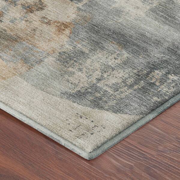 Mayfield Premium Machine Washable Abstract AMF2346 Beige 10 ft. x 14 ft. Area Rug
