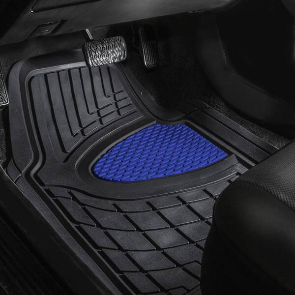 Caterpillar Heavy Duty Rubber Car Floor Mats Liners for Car Truck SUV & Van, Size: 4-Piece