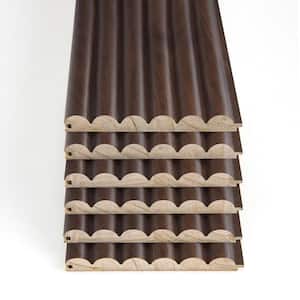 Wall Panelling Rounded Art3dwallpanels Rounded Fluted Ashtree 7.87 ft. x 0.47 ft. x 2/3 in ...