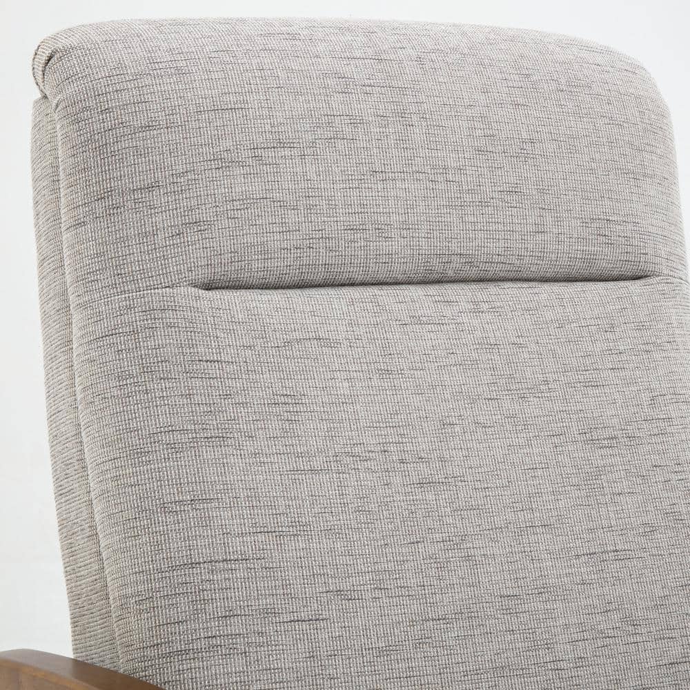 Mid-Century Modern Sea Oat Manufactured Wood Recliner