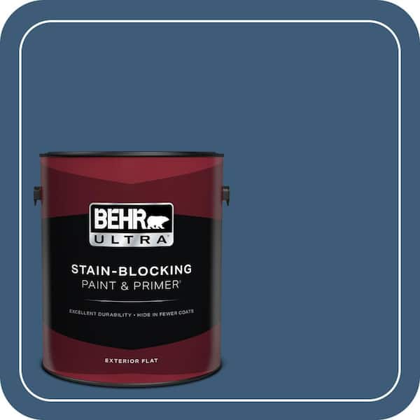 BEHR ULTRA 1 gal. #ICC-85 China Pattern Flat Exterior Paint & Primer