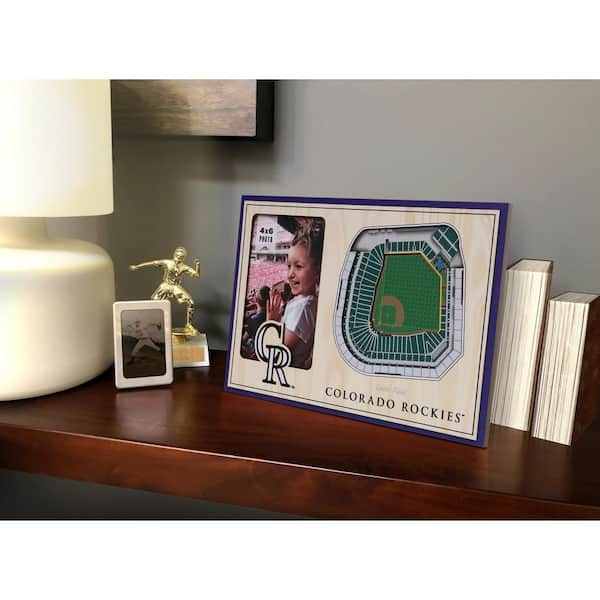 YouTheFan MLB Colorado Rockies Wooden 8 in. x 32 in. 3D Stadium