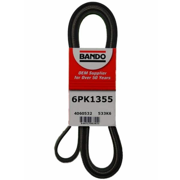 Bando Rib Ace Precision Engineered V-Ribbed Belt - Alternator and Compressor