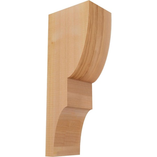 Ekena Millwork 5-1/2 in. x 8 in. x 20 in. Western Red Cedar Ridgewood Smooth Corbel