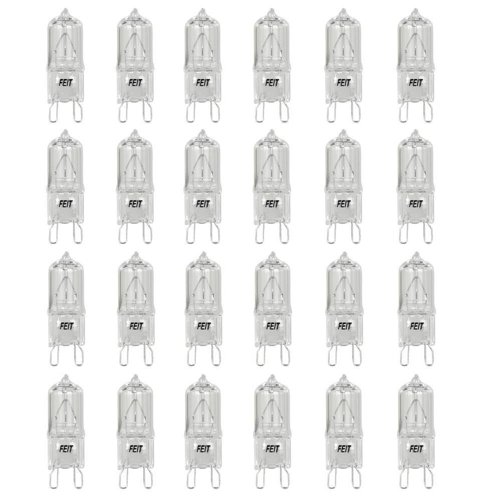60-Watt Bright White (3000K) T4 G9 Bi-Pin Base Dimmable Decorative Halogen Light Bulb (24-Pack) price history on PriceWatchPro